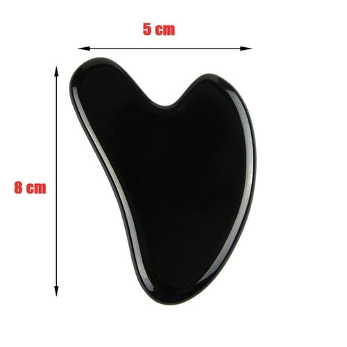 Natural Stone Jade Gouache Scraper Rose Quartz Facial Gua Sha Tools