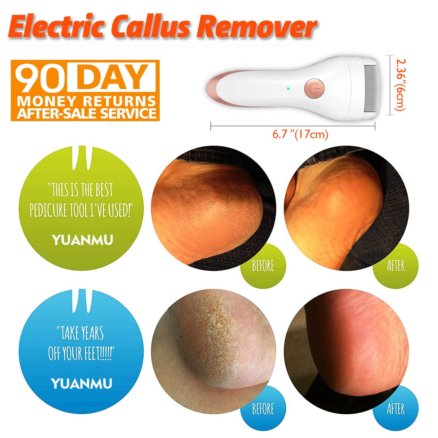 Electric Foot Callus Remover Portable Electronic Foot File