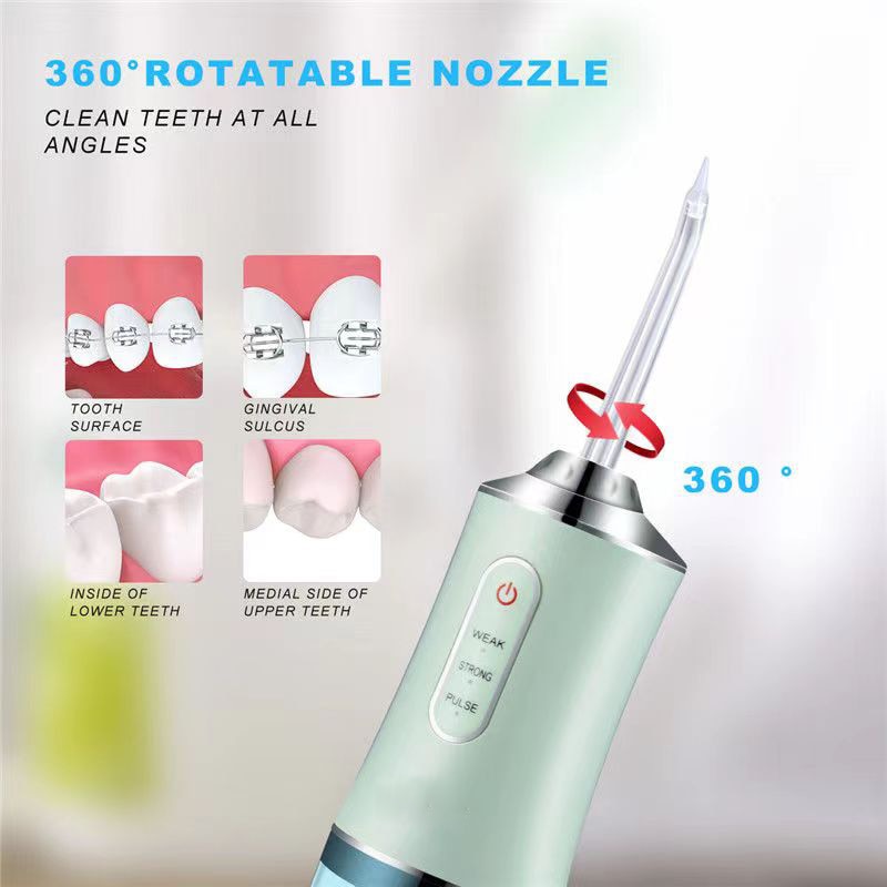 220ML Oral Irrigator USB Rechargeable 3 Modes Portable Dental Water